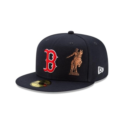 Boston Red Sox Gorra | New Era MLB Team Describe 59fifty Fitted Cap Mexico - Negros